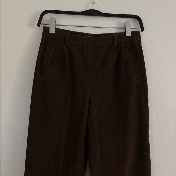 J.McLaughlin Brown Corduroy Straight Leg Pull On Pants Size 10 - Picture 3 of 8